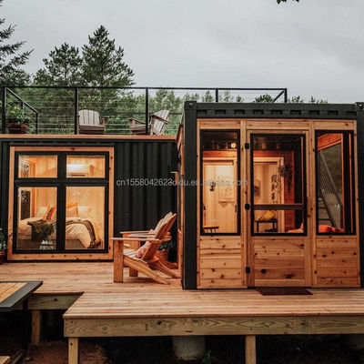 Espaçoso 20 pés Modular Luxo Prefabricado Móvel Residencial Apartamento Pacote Jardim Container Quarto para Casa Familiar