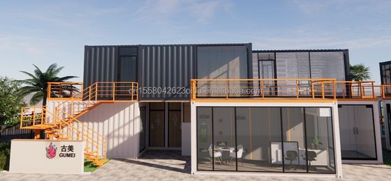 10ft Container de Envio Loja de Café Container de Quadro de Aço Loja de Container Quiosque com Dobragem de Aço Galvanizado Casas de Container 180g