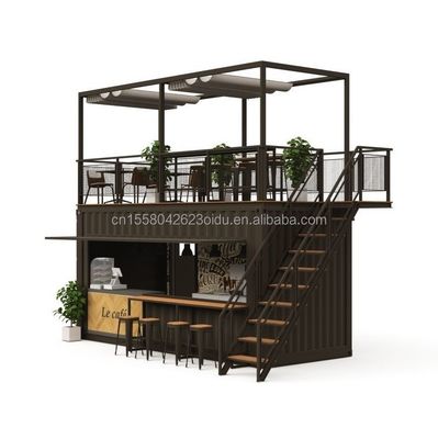 Cor personalizada 20FT ou 40FT Luxury Shipping Container Bar Café Prefabricado dobrável Container Café
