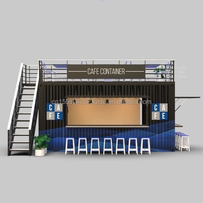 Cor personalizada 20FT ou 40FT Luxury Shipping Container Bar Café Prefabricado dobrável Container Café