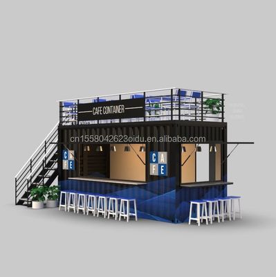 Cor personalizada 20FT ou 40FT Luxury Shipping Container Bar Café Prefabricado dobrável Container Café