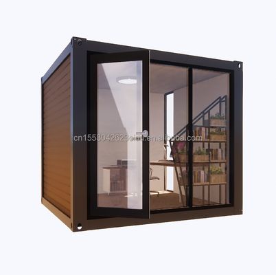 Casa de contêineres acessível com 50/75/100mm Wave Sandwich Panel Parede e Alumínio