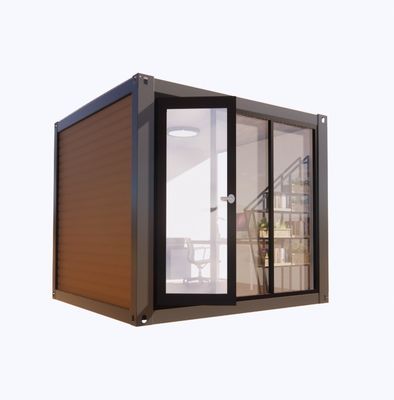 Casa de contêineres acessível com 50/75/100mm Wave Sandwich Panel Parede e Alumínio