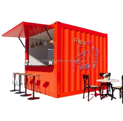 Supermercado Feito de tubos de aço galvanizado quadrado Estrutura principal para 20ft ou 40ft Mobile pré-fabricado casa dobrável