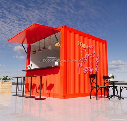Supermercado Feito de tubos de aço galvanizado quadrado Estrutura principal para 20ft ou 40ft Mobile pré-fabricado casa dobrável