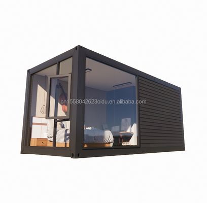 Casa de contêiner de luxo com tubos quadrados de aço galvanizado