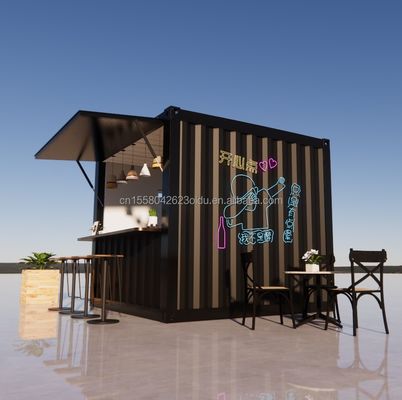 Supermercado Feito de tubos de aço galvanizado quadrado Estrutura principal para 20ft ou 40ft Mobile pré-fabricado casa dobrável