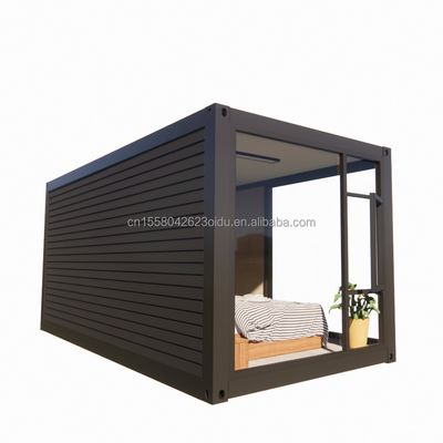 Casa de contêiner de luxo com tubos quadrados de aço galvanizado