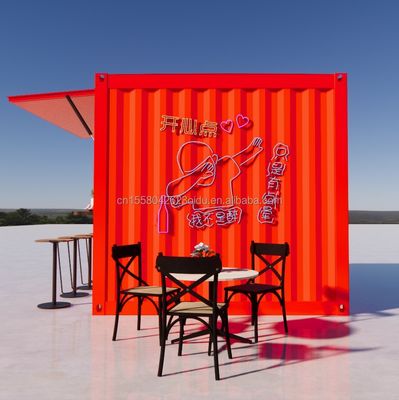 Supermercado Feito de tubos de aço galvanizado quadrado Estrutura principal para 20ft ou 40ft Mobile pré-fabricado casa dobrável