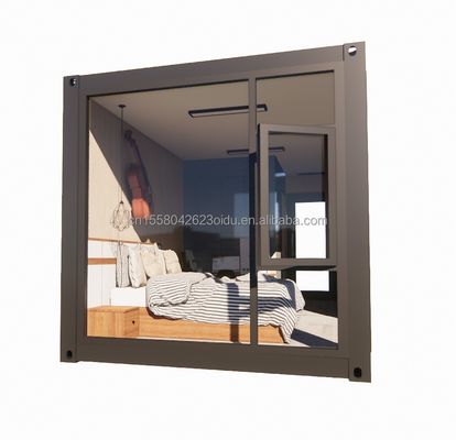 Casa de contêiner de luxo com tubos quadrados de aço galvanizado