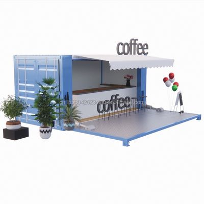 Banheiro Container Houses 20ft dobrável luxo pré-fabricado portavel Container de transporte pré-fabricado Café