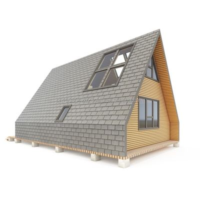 EU Banheiro Sala de estar recipiente triangular de madeira com porta de painel de sanduíche e estrutura de tubos quadrados de aço galvanizado