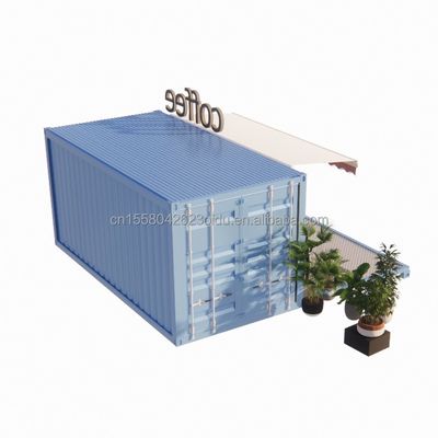 Banheiro Container Houses 20ft dobrável luxo pré-fabricado portavel Container de transporte pré-fabricado Café