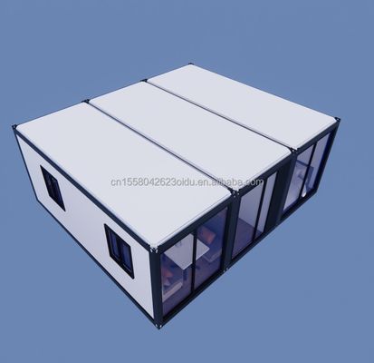 Casas de contêineres Estrutura de aço acessível Casas pré-fabricadas com 50/75/100mm Wave Sandwich Panel Paredes
