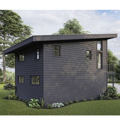 Tubos quadrados de aço galvanizado 2 quartos Edifício exterior pré-fabricado Casa de contêineres de remessa para villa/jardim do pátio quente