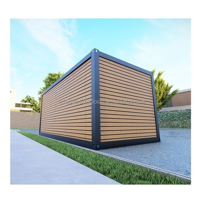 Casa de madeira pré-fabricada de 20 pés Quadro de aço Casa pequena para floresta Container residencial Casa móvel pré-fabricada Venda