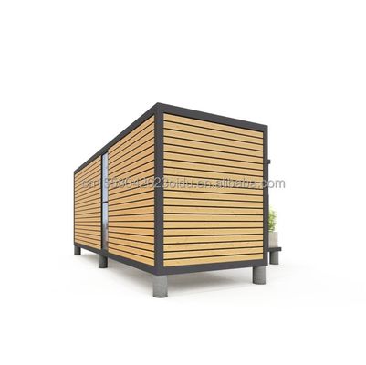 Casas de contêineres modulares pré-fabricadas estilo de design moderno com estrutura de aço galvanizado de aço dobrado 180g