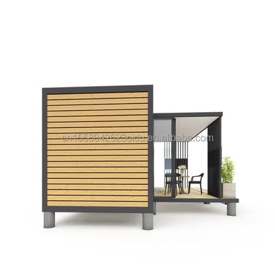 Casas de contêineres modulares pré-fabricadas estilo de design moderno com estrutura de aço galvanizado de aço dobrado 180g