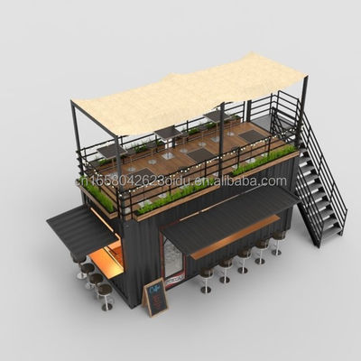 Hotelaria Negócios estilo de design chinês 20ft jardim multicolor Container House para personalização
