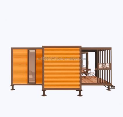 Container de estrutura de aço de design chinês Vila modular para montagem fácil Casa moderna Casas de luxo