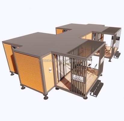 Container de estrutura de aço de design chinês Vila modular para montagem fácil Casa moderna Casas de luxo