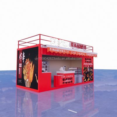 20ft Studio de madeira Container de pacote plano Barra móvel para parede 50/75/100mm Wave Sandwich Panel e transporte conveniente