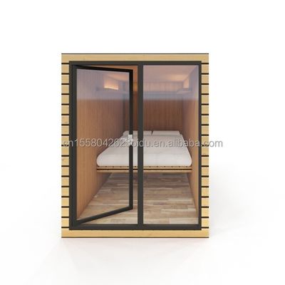 EU 10ft Moderno Madeira Mini cama pré-fabricada Cabina para supermercado ou escritório Parede 50/75/100mm Wave Sandwich Panel