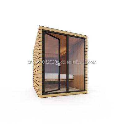 EU 10ft Moderno Madeira Mini cama pré-fabricada Cabina para supermercado ou escritório Parede 50/75/100mm Wave Sandwich Panel