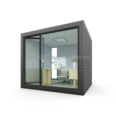Tubos de aço galvanizado quadrados 10ft Estrutura de aço de madeira moderna Escritório para espaço comercial