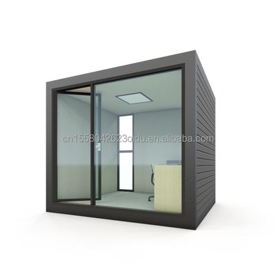 Tubos de aço galvanizado quadrados 10ft Estrutura de aço de madeira moderna Escritório para espaço comercial