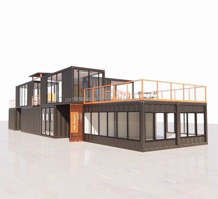 Casa pequena pré-fabricada moderna personalizada com cor e parede personalizadas 50/75/100mm Painel Sandwich Wave