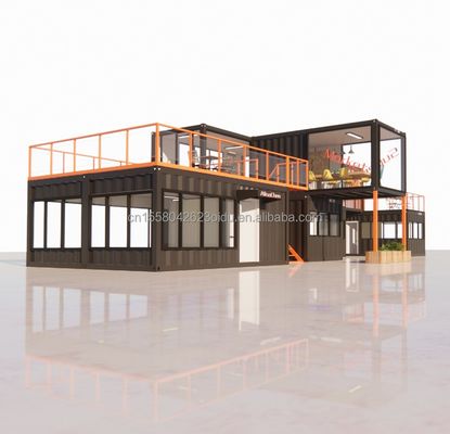 Casa pequena pré-fabricada moderna personalizada com cor e parede personalizadas 50/75/100mm Painel Sandwich Wave
