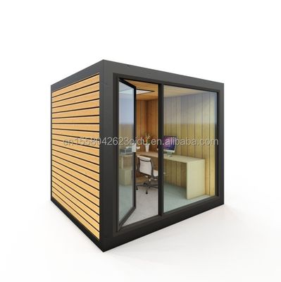 Escritório de estrutura moderna de aço de madeira de 10 pés para supermercado de lojas em estilo de design moderno