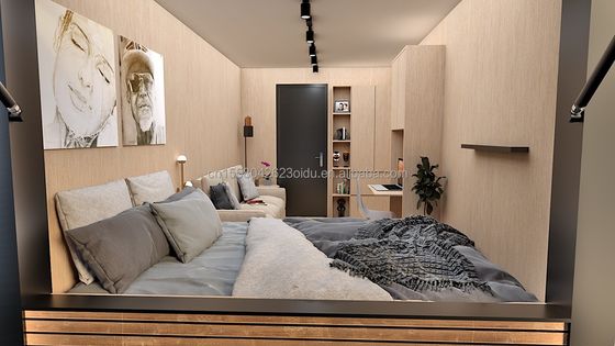 Casas de dois/três quartos e uma casa de banho Tubos quadrados de aço galvanizado Luxo pré-fabricado Casa de contêineres dobráveis para família jardim
