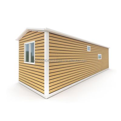 Casa de madeira pré-fabricada em estilo familiar com 2 quartos 1 casa de banho 1 cozinha diretamente