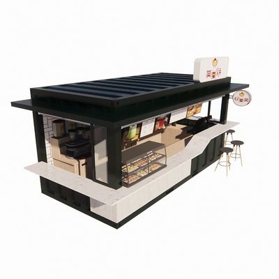 20ft Container Lojas pré-fabricadas Lojas de banho incluído e cor personalizada para o seu espaço comercial