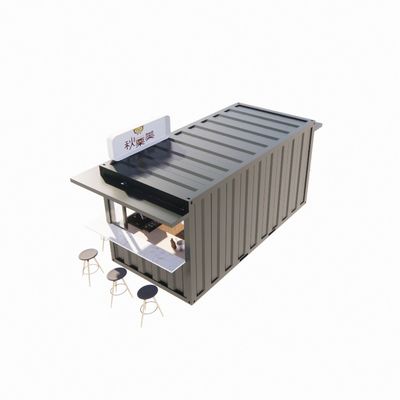 20ft Container Lojas pré-fabricadas Lojas de banho incluído e cor personalizada para o seu espaço comercial