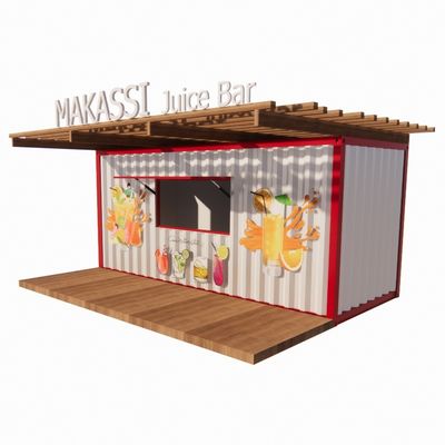 Container Houses de Design Moderno Container 20ft Lojas Prefabricadas Lojas em Container de Envio