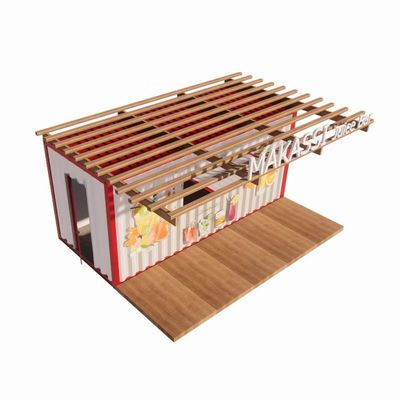 Container Houses de Design Moderno Container 20ft Lojas Prefabricadas Lojas em Container de Envio