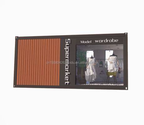 20Ft Prefab Folding Container Casa de casa com 50/75/100mm Wave Sandwich Panel Paredes Collapsible Foldable Tiny House