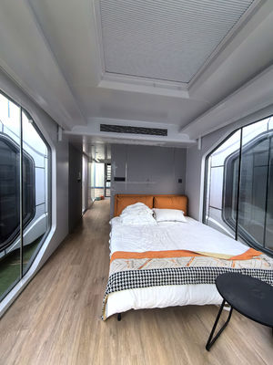 Casa pequena pré-fabricada com parede 50/75/100mm Painel Sandwich Wave