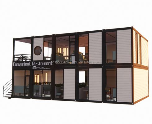20Ft Prefab Folding Container Casa de casa com 50/75/100mm Wave Sandwich Panel Paredes Collapsible Foldable Tiny House