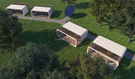 Casa de contêiner moderna de cor personalizada Casa móvel pré-fabricada requintada para hotel da Arc Garden Housing