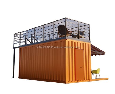 Container de embarque pré-fabricado de 20 pés modificado Ideal para loja de café pop-up Restaurante Container móvel Bar e banheiro
