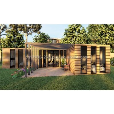 Casa de Container de Madeira EU Melhor Design Madeira Grão de Vidro 20ft 40ft Casa Prefabricada Luxo Container Casa Casas Prefabricadas Modernas