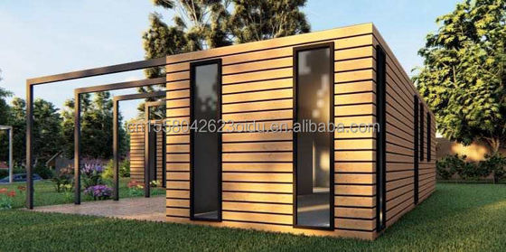 Casa de Container de Madeira EU Melhor Design Madeira Grão de Vidro 20ft 40ft Casa Prefabricada Luxo Container Casa Casas Prefabricadas Modernas