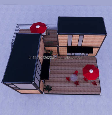 Moderno Design 20 pés Extensível Flat Pack Modular Casa Prefab Panel Sandwich Envio 3 quartos Container Casa para Hotel