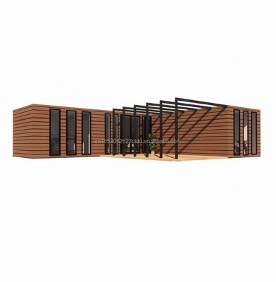 Casa de Container de Madeira EU Melhor Design Madeira Grão de Vidro 20ft 40ft Casa Prefabricada Luxo Container Casa Casas Prefabricadas Modernas