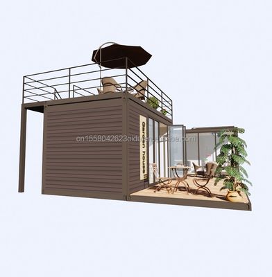 Moderno estilo de design Armadura de aço leve Vila dobrável Casa de contêineres com janelas de liga de alumínio