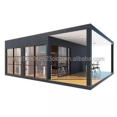 Acessível 20ft Knock Down Painel Sandwich Portátil Hotel Prefab Container Casa Modular com Alumínio Janela